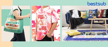Make Full Image Printing at Home Possible!  Just Check BestSub New Tie-Dye Bleached Collections!