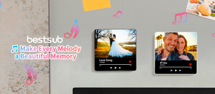 Make Every Melody a Beautiful Memory with Sublimation Music Fridge Magnet!