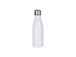 17OZ/500ml Aluminium Cola Shaped Sublimation Sports Water Bottle (White).