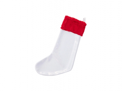 Sublimation Blanks Glitter Christmas Stocking (White)