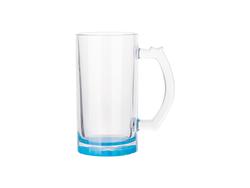 Jarra Cerveja Vidro Transparente 16oz (Azul Claro)