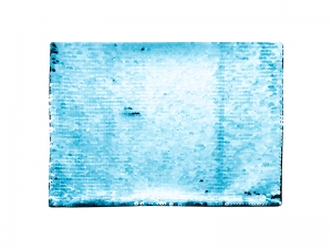 Sublimation Flip Sequins Adhesive (Rect, Light Blue W/ White)