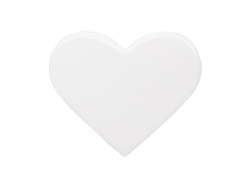 Sublimation Heart Ceramic Coaster w/ Cork