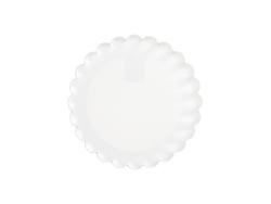 Placa de identificação em acrílico (formato de renda, φ5 x 0,4 cm)