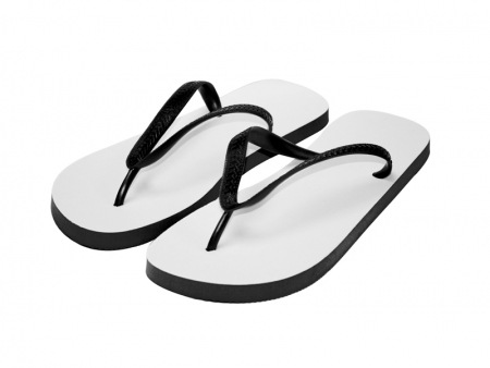 Adult Sublimation Flip Flops (Black, XL)