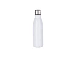 22OZ/650ml Aluminium Cola Shaped Sublimation Sports Water Bottle (White)
