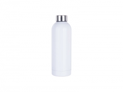 Sublimation 25oz/750ml Single Wall Stainless Steel Sport Bottle (White)