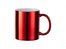11oz Sublimation Blanks Red Plated Ceramic Mug