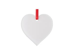 Sublimation Blank Acrylic Ornament (Heart, 7.6*7.1*0.4cm)