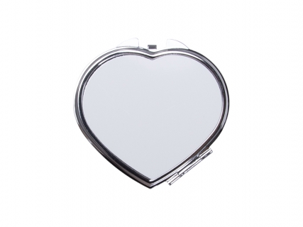 Sublimation Heart Shaped Compact Mirror( 6.5*5.9cm)