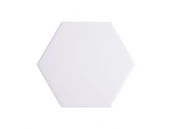 Sublimation Hexagonal Ceramic Coaster w/ Cork