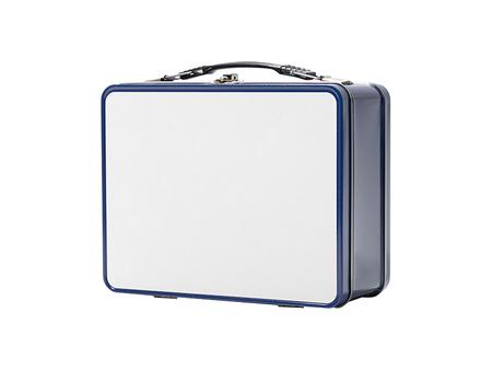 Sublimation Blanks Metal Lunch Box (Blue, 22*17.5*9.6cm)