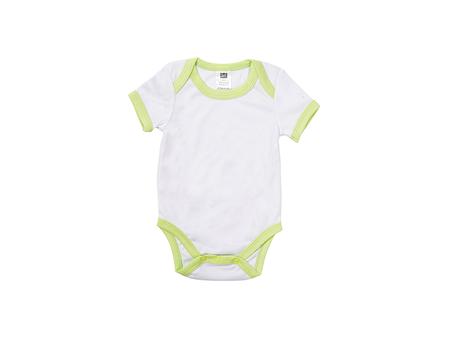 Baby Onesie Short Sleeve S(Green Edge,0-3M)