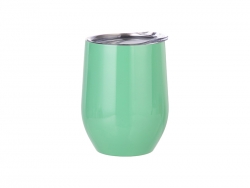 Sublimation 12oz Stainless Steel Stemless Wine Cup (Light Green)