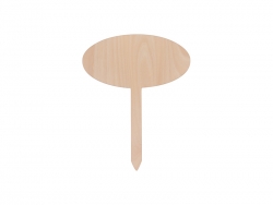 Estaca de Jardín Madera contrachapada (Ovalado, 20*25cml)