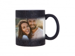 Sublimation 11oz Color Changing Mugs (StarSky Black, Frosted)