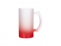 Jarra Cerveja Vidro 16oz Vermelho Gradual