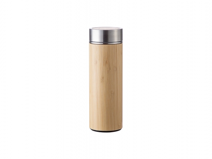 12oz/360ml Engraving Blanks Bamboo Thermal Tumbler w/ SS Lid