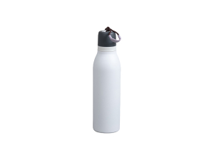 Engraving Blanks 24oz/700ml Powder Coated Stainless Steel Sports Bottle w/ Portable String