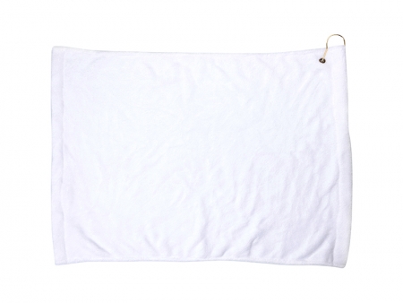 Sublimation 40*63cm Microfiber Suede Golf Towel w/ Grommet (16 in.X25 in.)