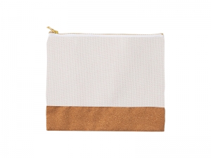Sublimation Blanks Linen Stitching Cork Pencil Case