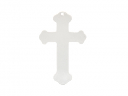 Sublimation Ceramic Cross Ornament
