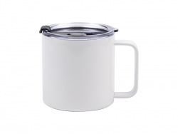 14oz/420ml Sublimation Blanks Stainless Steel Coffee Cup (White)