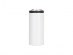 12oz/350ml Sublimation Stainless Steel Skinny Can Cooler(White)
