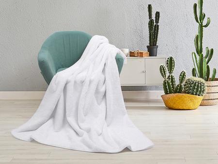 Cobertor Microfibra Forro Polar Sublimação (Branco total, 127*152cm/50&quot;x 60&quot;)