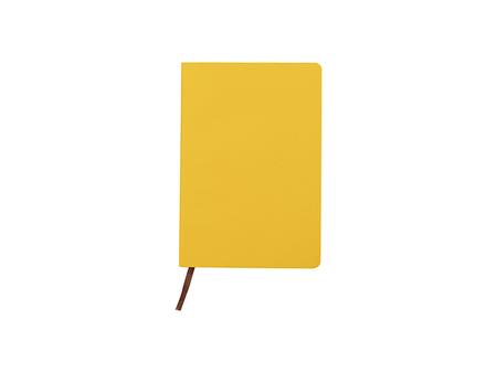 Basketball Pattern Engraving Leather Notebook(Yellow W/ Black,14.7*21*1.2cm)