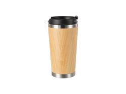 420ml/14oz Bamboo Thermal Tumbler   MOQ: 1000pcs