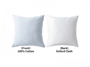 Two-Tone Sublimation Blanks Pillow Cover (40*40cm/15.7&quot; x 15.7&quot;, Light Blue)