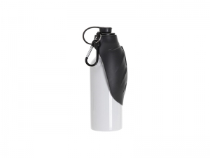 Sublimation Blanks 20oz/600ml White Stainless Steel Portable Pet Water Bottle Dispenser