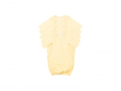 Sublimation Blanks Baby Long Sleeve Nightdress(Yellow)