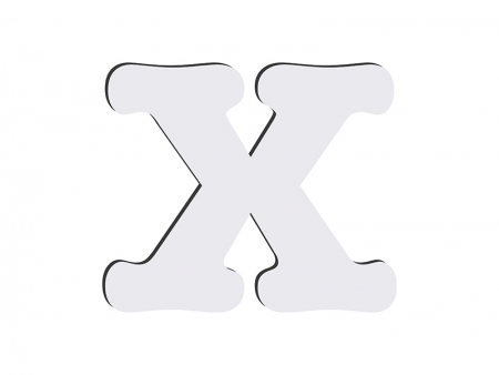 Sublimation HB Letters -X (10*10cm)